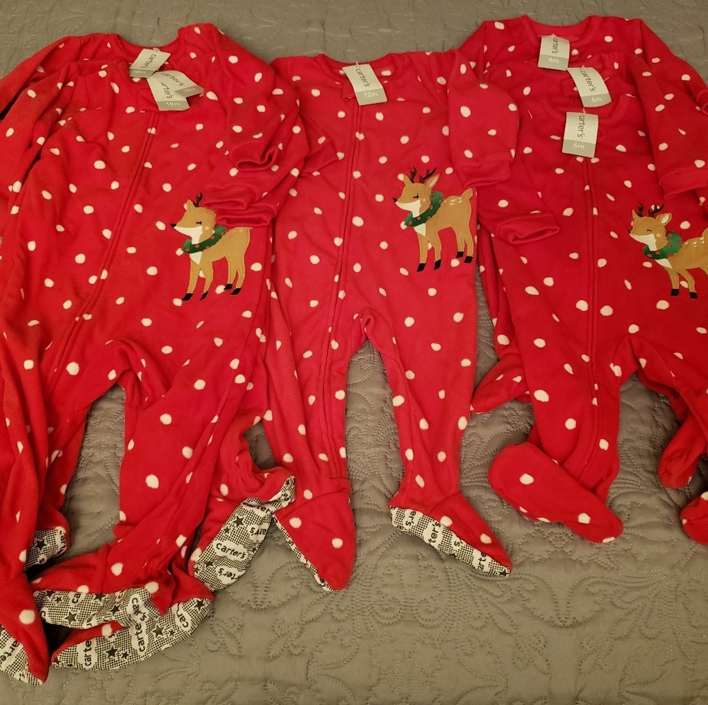 CARTER'S 1 Piece fleece pajamas